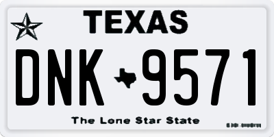 TX license plate DNK9571