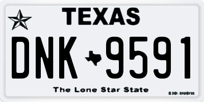 TX license plate DNK9591