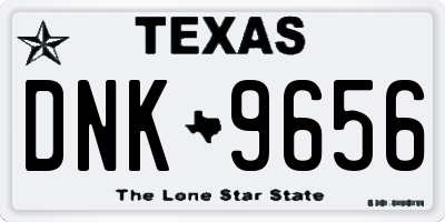 TX license plate DNK9656