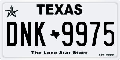 TX license plate DNK9975