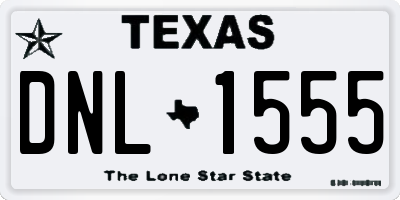 TX license plate DNL1555