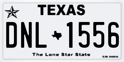 TX license plate DNL1556
