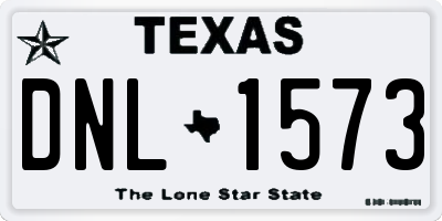 TX license plate DNL1573