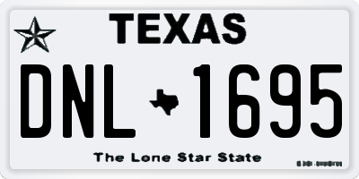 TX license plate DNL1695