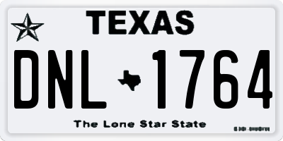 TX license plate DNL1764