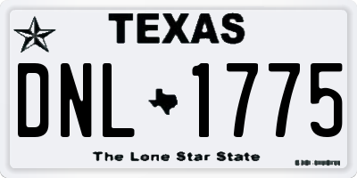 TX license plate DNL1775
