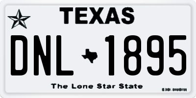TX license plate DNL1895
