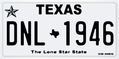TX license plate DNL1946