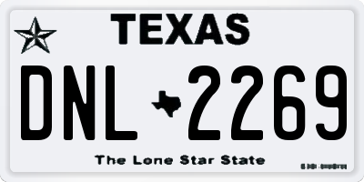 TX license plate DNL2269