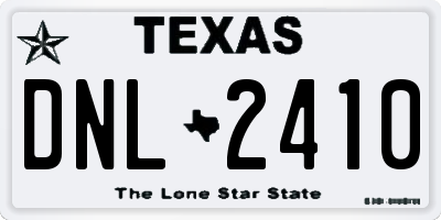 TX license plate DNL2410