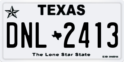 TX license plate DNL2413
