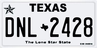 TX license plate DNL2428