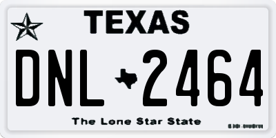 TX license plate DNL2464