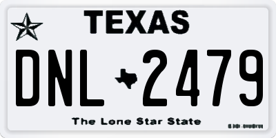 TX license plate DNL2479