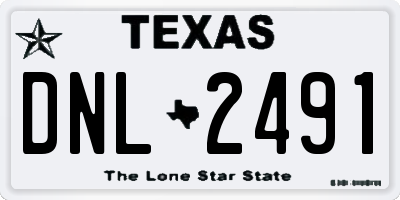 TX license plate DNL2491