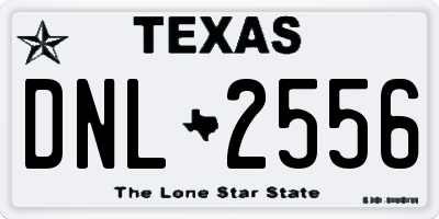 TX license plate DNL2556