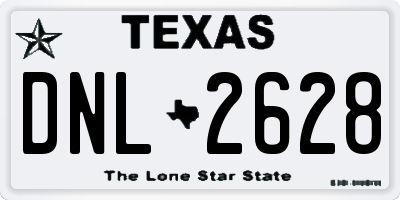 TX license plate DNL2628