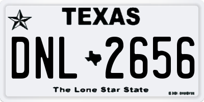 TX license plate DNL2656