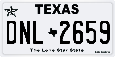 TX license plate DNL2659