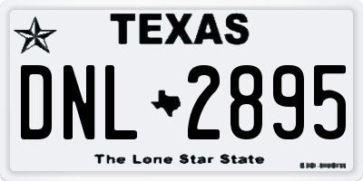 TX license plate DNL2895