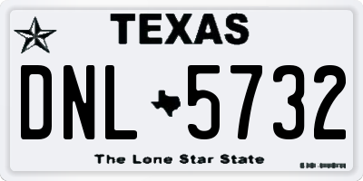 TX license plate DNL5732