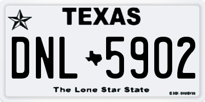 TX license plate DNL5902