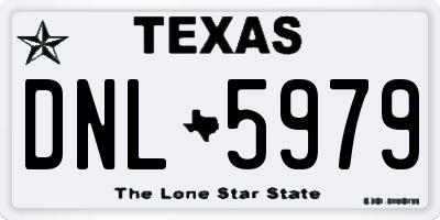 TX license plate DNL5979