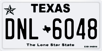 TX license plate DNL6048