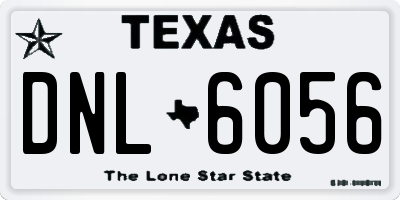 TX license plate DNL6056