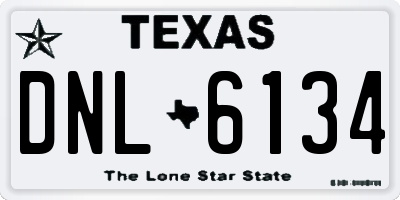 TX license plate DNL6134
