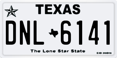 TX license plate DNL6141