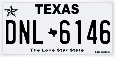 TX license plate DNL6146