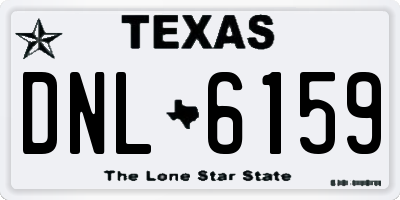 TX license plate DNL6159