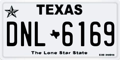 TX license plate DNL6169