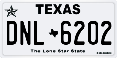 TX license plate DNL6202