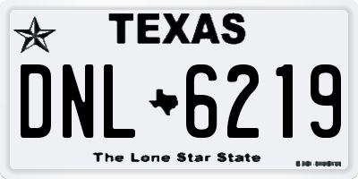 TX license plate DNL6219
