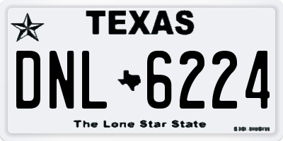 TX license plate DNL6224