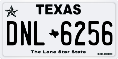 TX license plate DNL6256