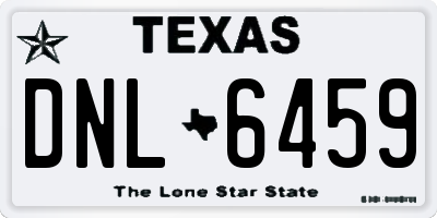 TX license plate DNL6459