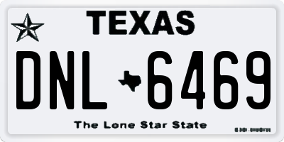 TX license plate DNL6469