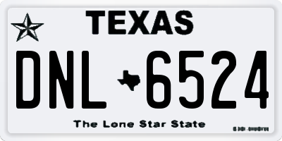 TX license plate DNL6524
