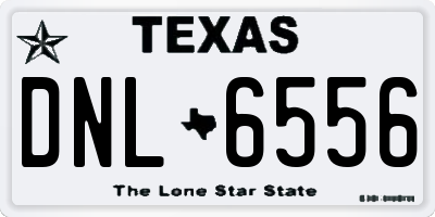 TX license plate DNL6556