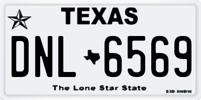 TX license plate DNL6569
