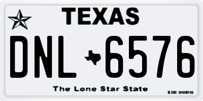 TX license plate DNL6576