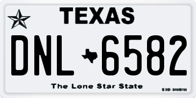 TX license plate DNL6582