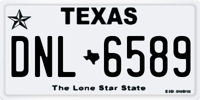 TX license plate DNL6589
