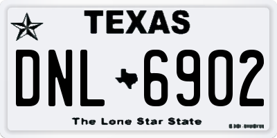 TX license plate DNL6902