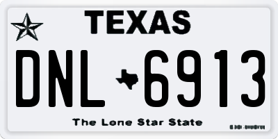 TX license plate DNL6913