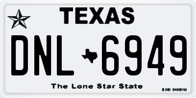 TX license plate DNL6949