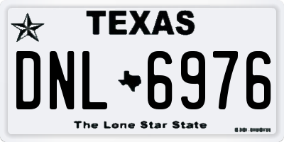 TX license plate DNL6976